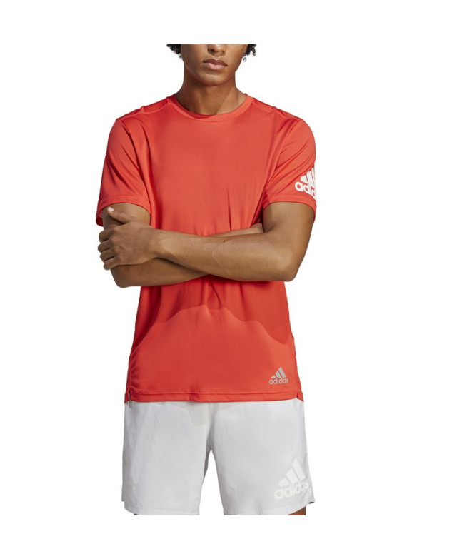 T-shirt Running adidas de Run It Red Homme