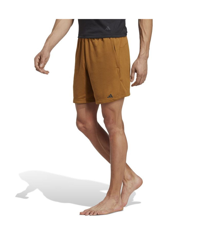 Calça Fitness adidas Yoga de Basert Brown Homem