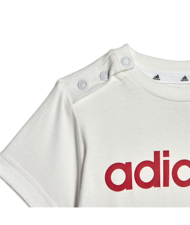 Conjunto adidas Lineage Blanco Infantil