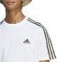 T-shirt adidas Essentials Single 3S Blanc Homme