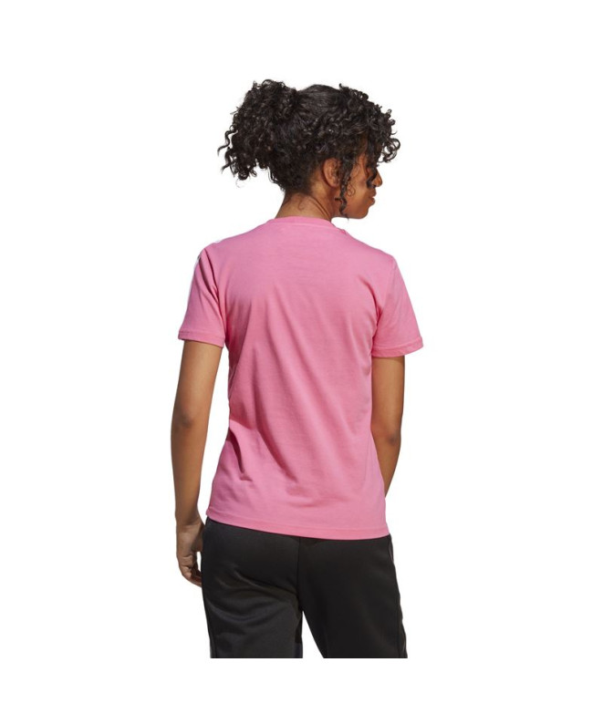 Camiseta adidas 3S cor-de-rosa Mulher
