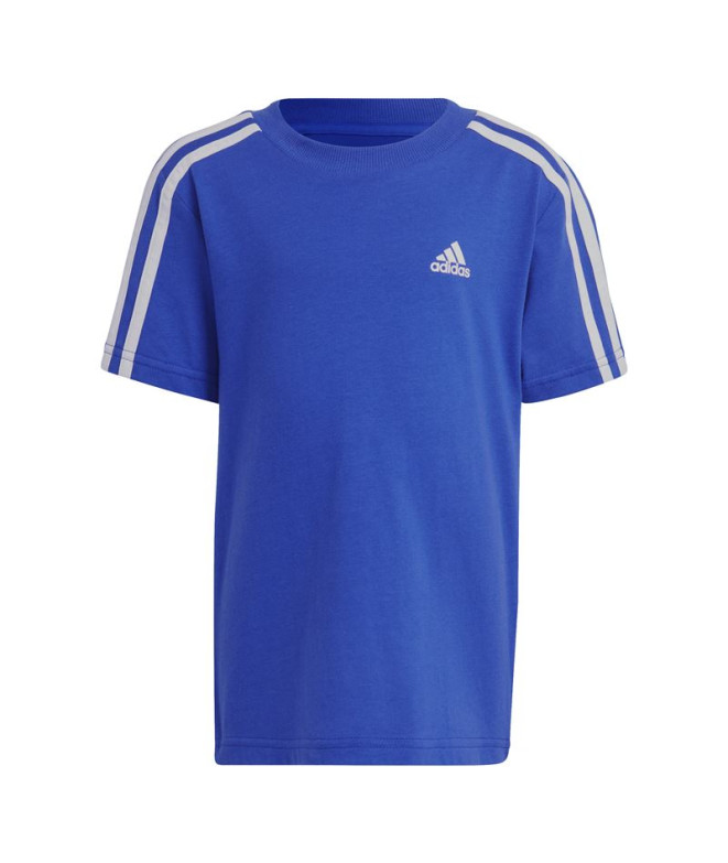 Conjunto adidas 3S Co Azul para crianças