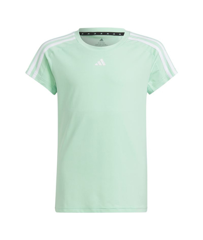 Camiseta de Fitness adidas G Tr-Es 3S Verde Niña