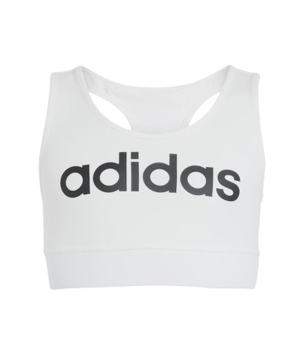 T-shirt adidas T-shirt branca linear para rapariga