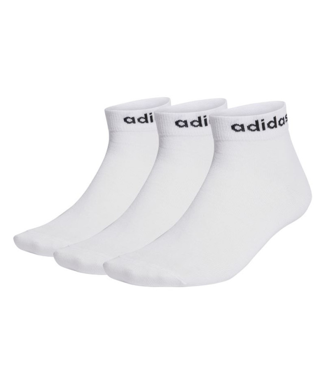 Chaussettes adidas Linear Pack 3 pcs White