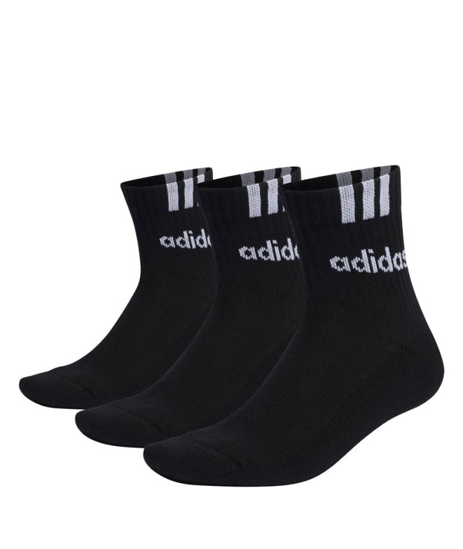 Chaussettes adidas Cushiones 3S 3-pack Noir