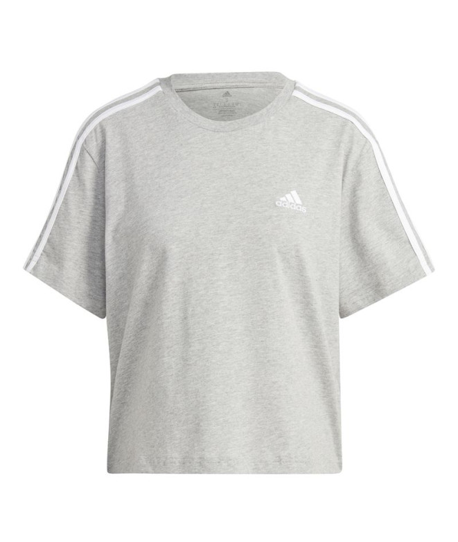 T-shirt adidas 3S Cropped Top Grey Women's