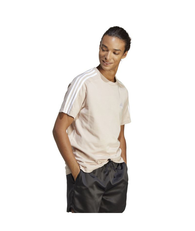 Camiseta adidas 3S Beige Hombre