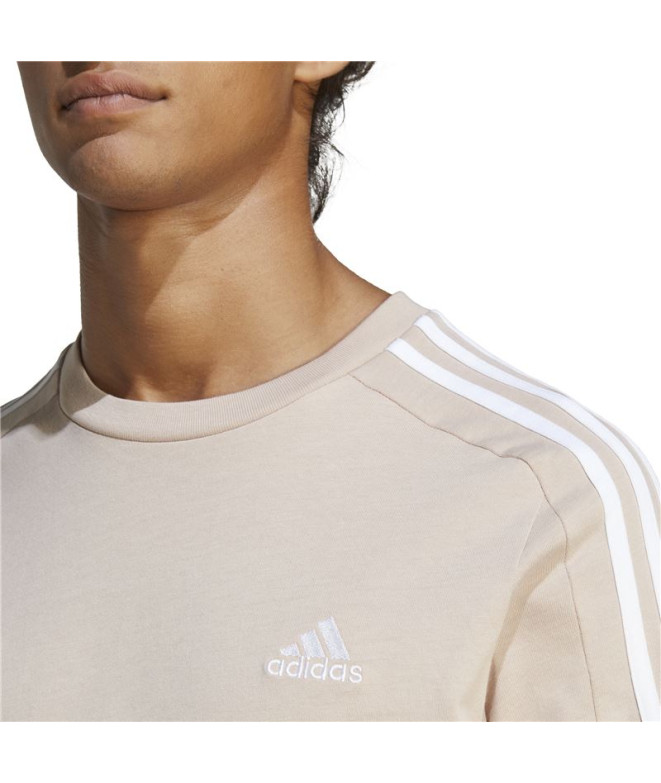 Camiseta adidas 3S Beige Hombre