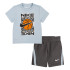 Conjunto Nike Df Icon Short Boy Cinzento