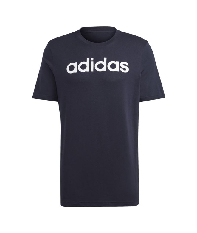 T-shirt adidas Essentials Linear Logo Preto Homem