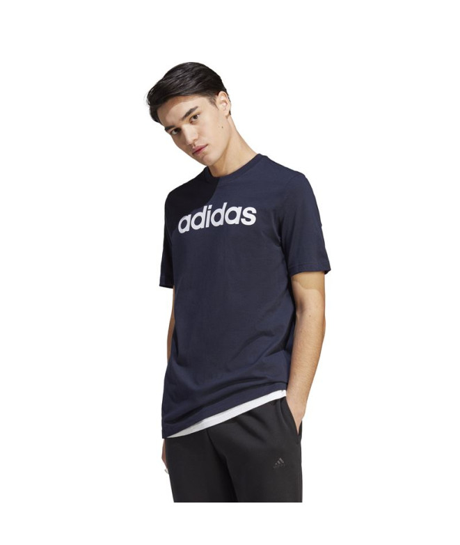 T-shirt adidas Essentials Logo linéaire Noir Homme