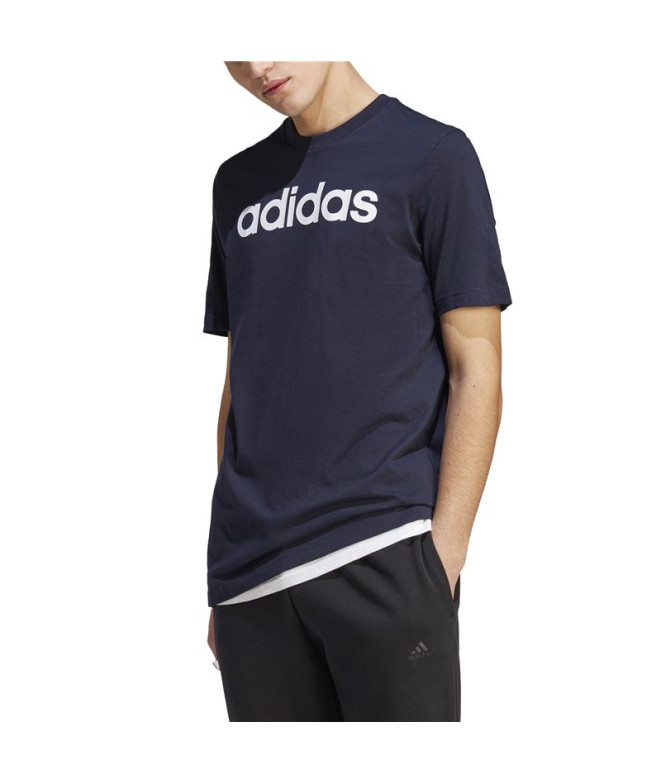 T-shirt adidas Essentials Logo linéaire Noir Homme