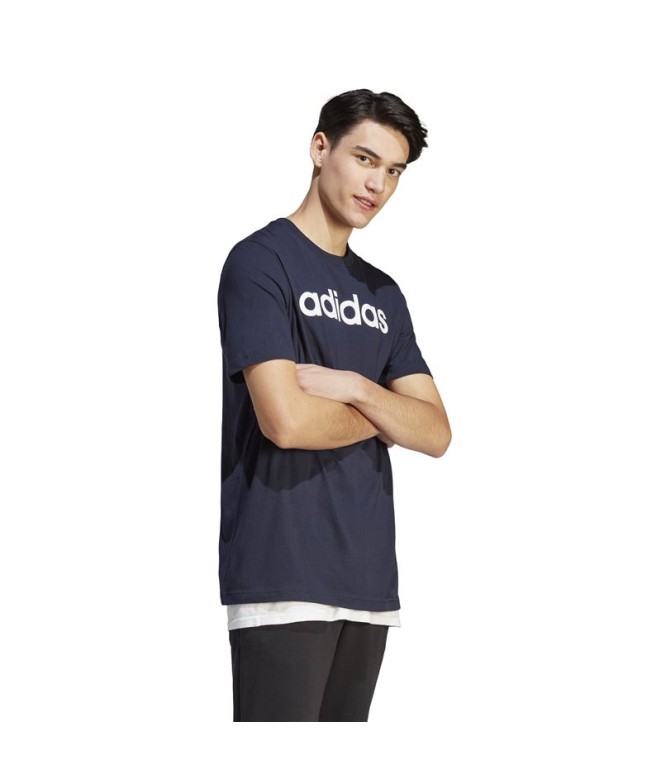 T-shirt adidas Essentials Logo linéaire Noir Homme