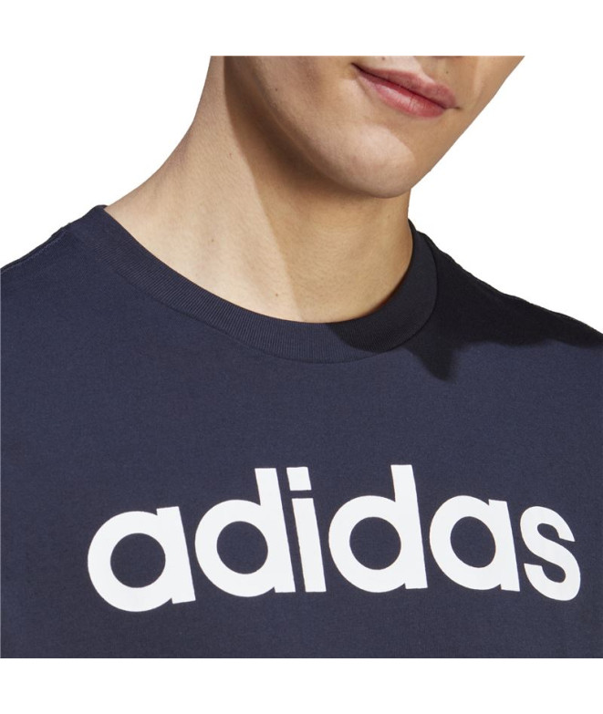 T-shirt adidas Essentials Logo linéaire Noir Homme