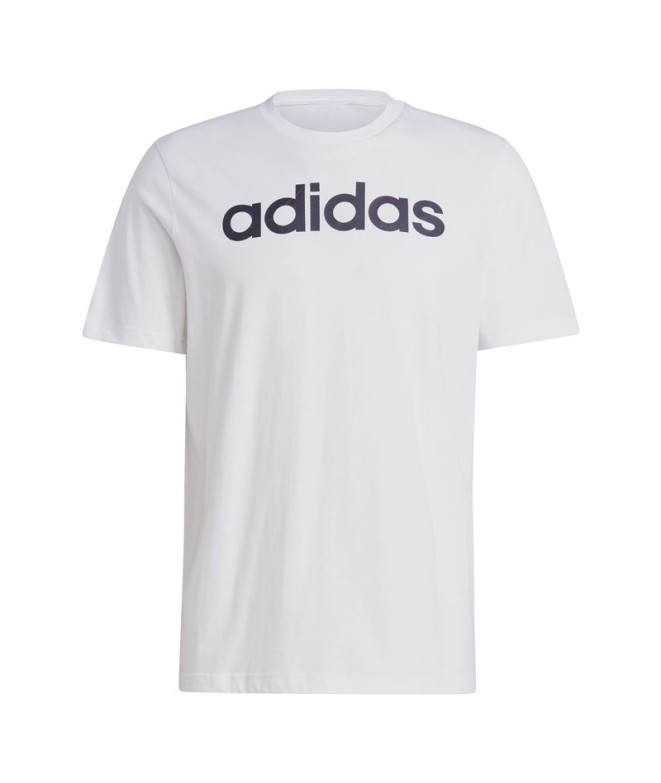 T-Shirt adidas Essentials Linear Logo White Men's