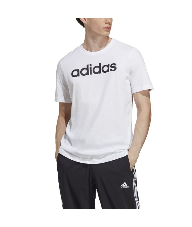 T-shirt adidas Essentials Logo linéaire Blanc...