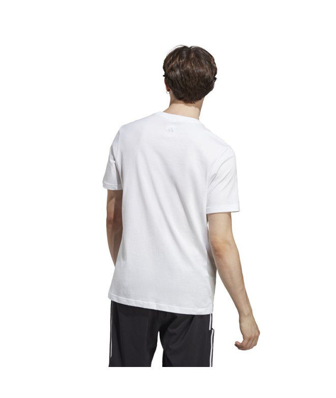 T-shirt adidas Essentials Logo linéaire Blanc...