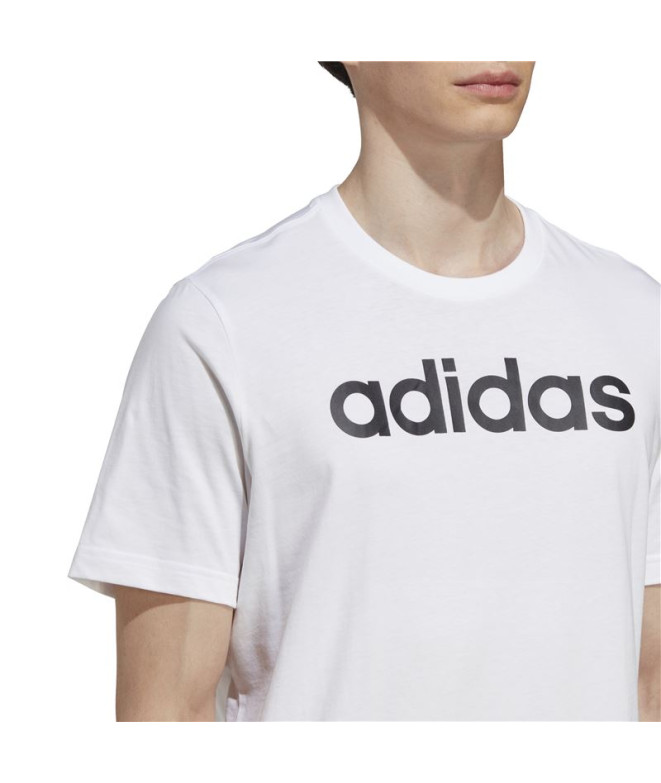 T-shirt adidas Essentials Logo linéaire Blanc...