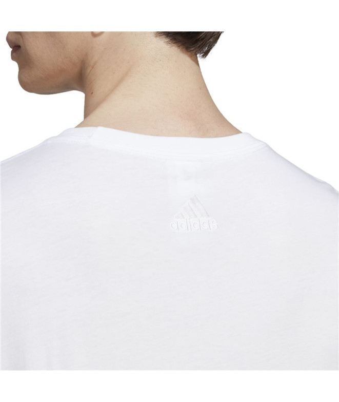 T-shirt adidas Essentials Logo linéaire Blanc...