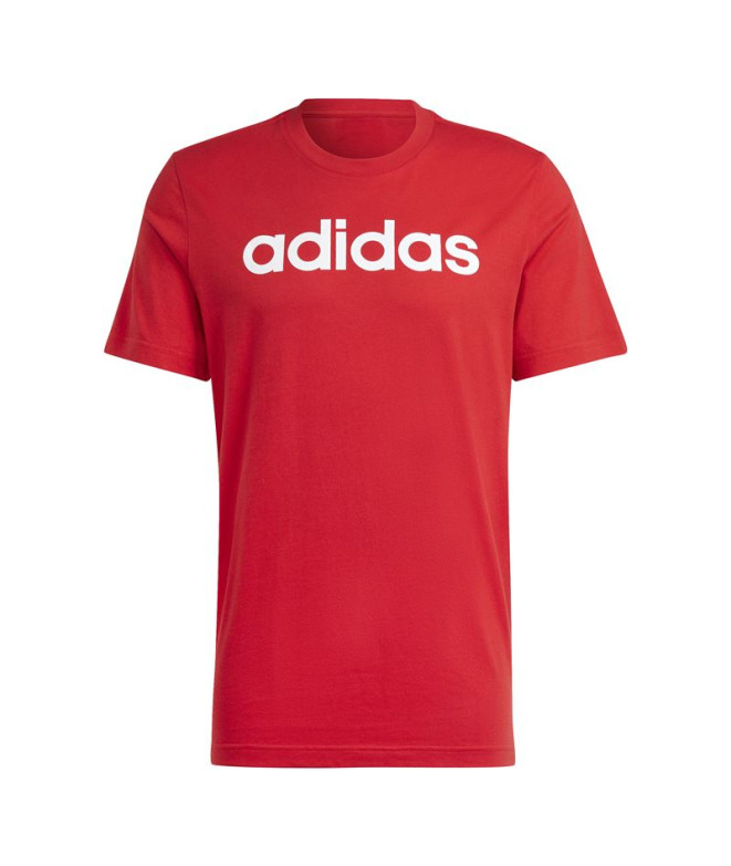 Camiseta adidas Essentials Linear Logo Rojo Hombre