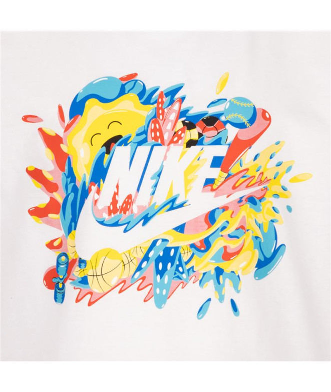 T-shirt Nike Futura Sport Splash Kids Branco