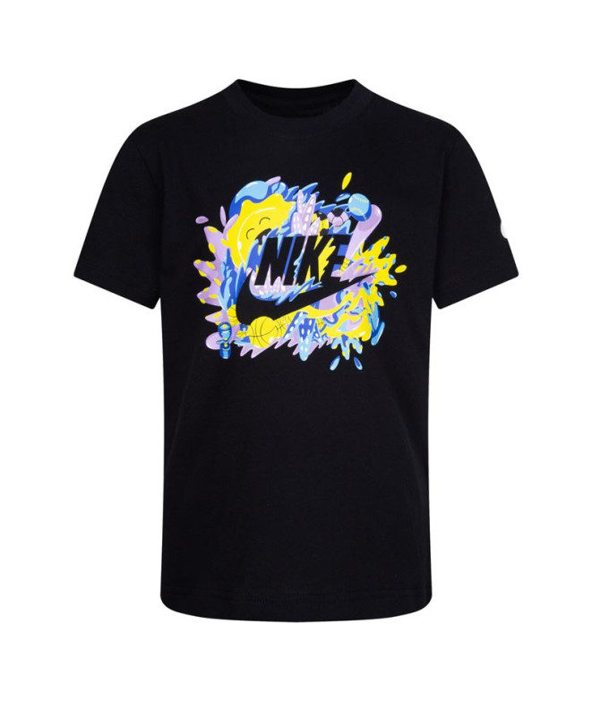 Camiseta Nike Futura Sport Splash Negro Niño