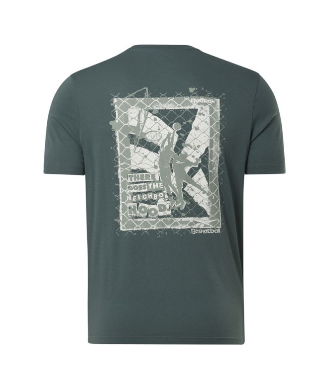 T-shirt Reebok Série graphique verte homme