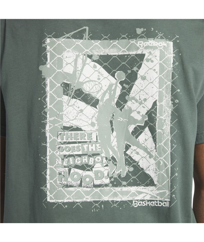 Camiseta Reebok Graphic Series verde hombre
