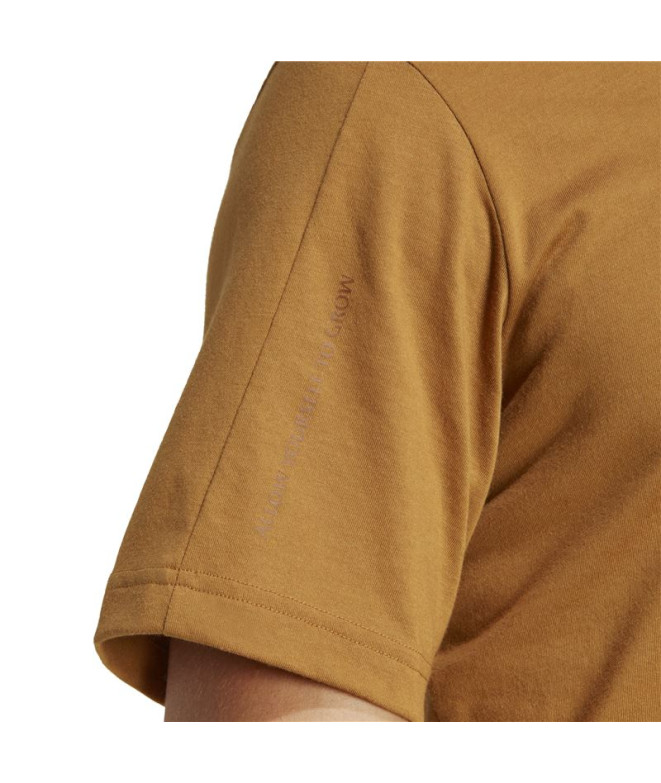 Camiseta de Fitness adidas Yoga Base Laranja Homem