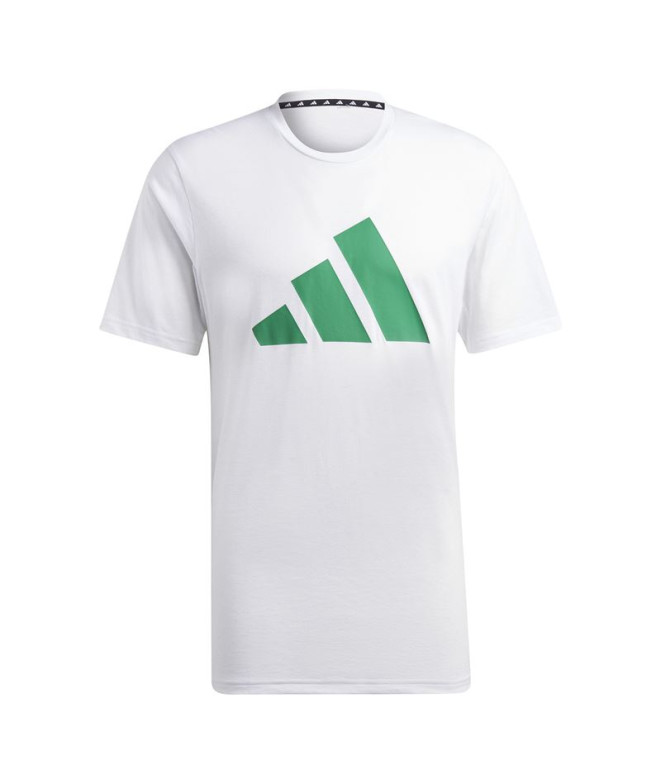 Camiseta adidas Essenciais do comboio Branco Homem