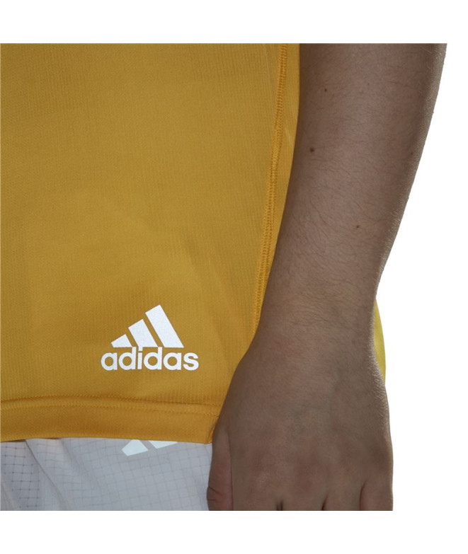 T-shirt Running adidas de Run It Yellow Homme