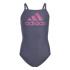 Calções de banho adidas Grande logótipo azul Fato de banho de menina