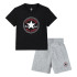 Conjunto Converse Core Tee & Ft Short Dark Grey Baby Set