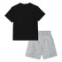 Conjunto Converse Core Tee & Ft Short Dark Grey Baby Set