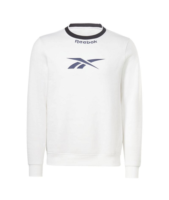 Fitness Sweatshirt Reebok Identity Arch Logo Fleece blanc Hommes