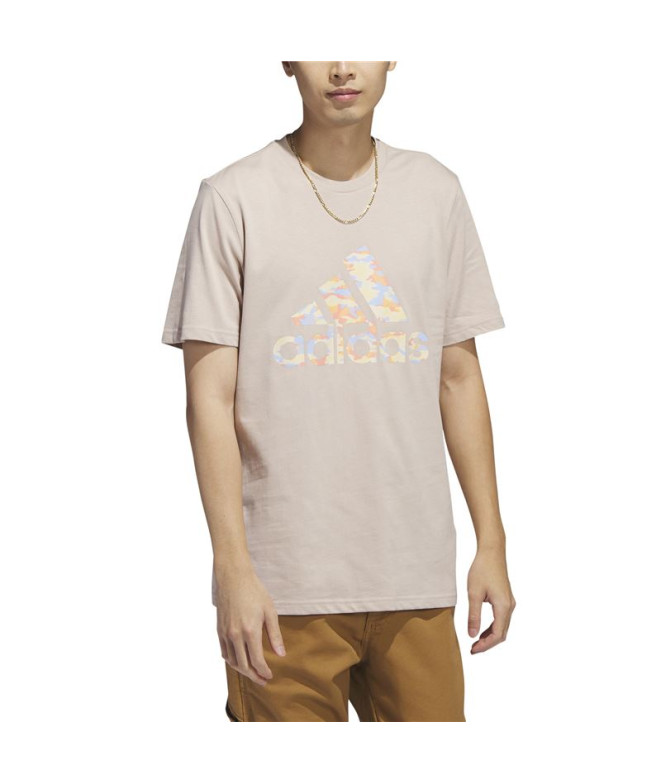 T-shirt adidas Camo Beige Homme
