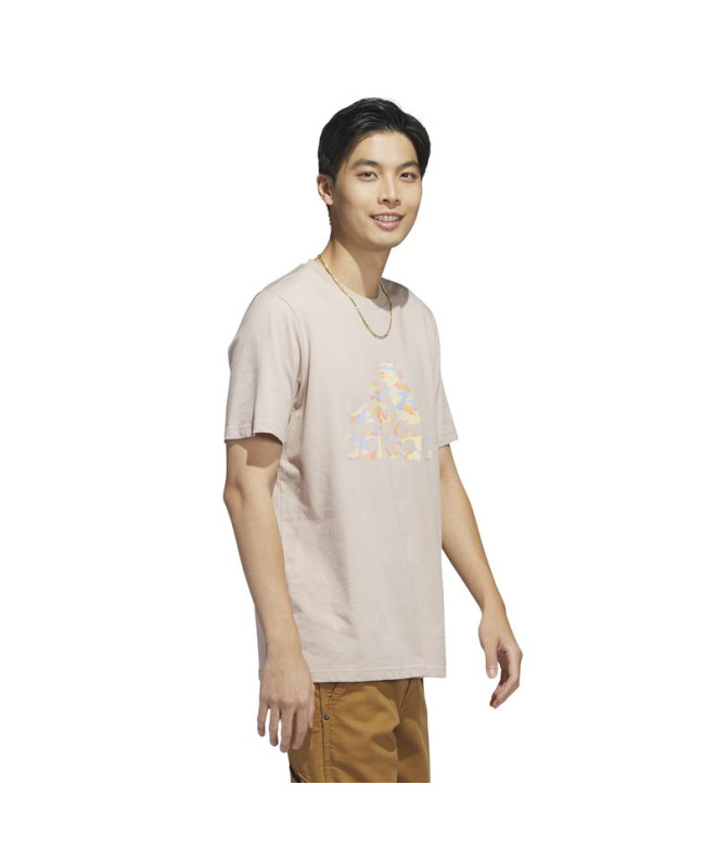 T-shirt adidas Camo Beige Homme