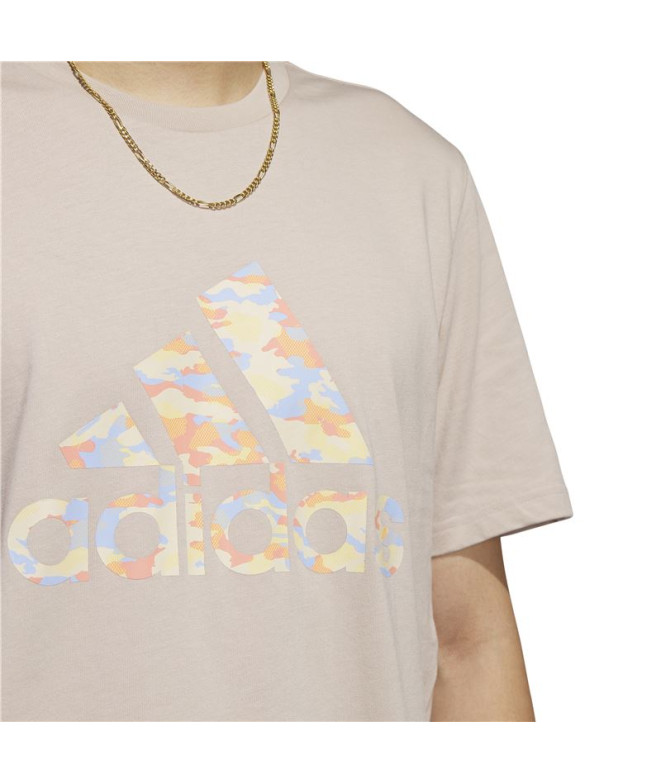 T-shirt adidas Camo Beige Homme