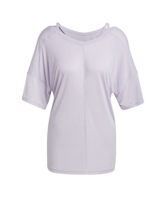 T-shirt adidas Yoga Studio Oversized Lilac Women's