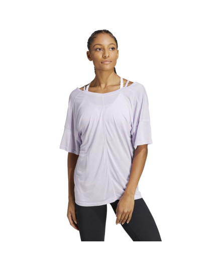 T-shirt adidas Yoga Studio Oversized Lilac Women's 2