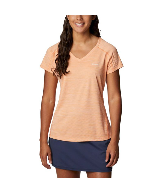 Camiseta de Trail Columbia Zero Rules™ Naranja Mujer