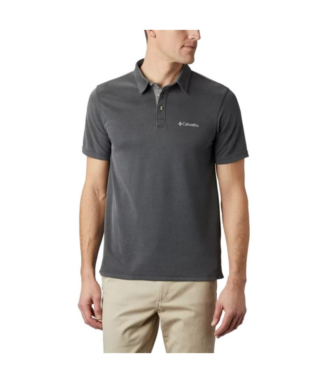 Polo preto Columbia Nelson Point™ para homem