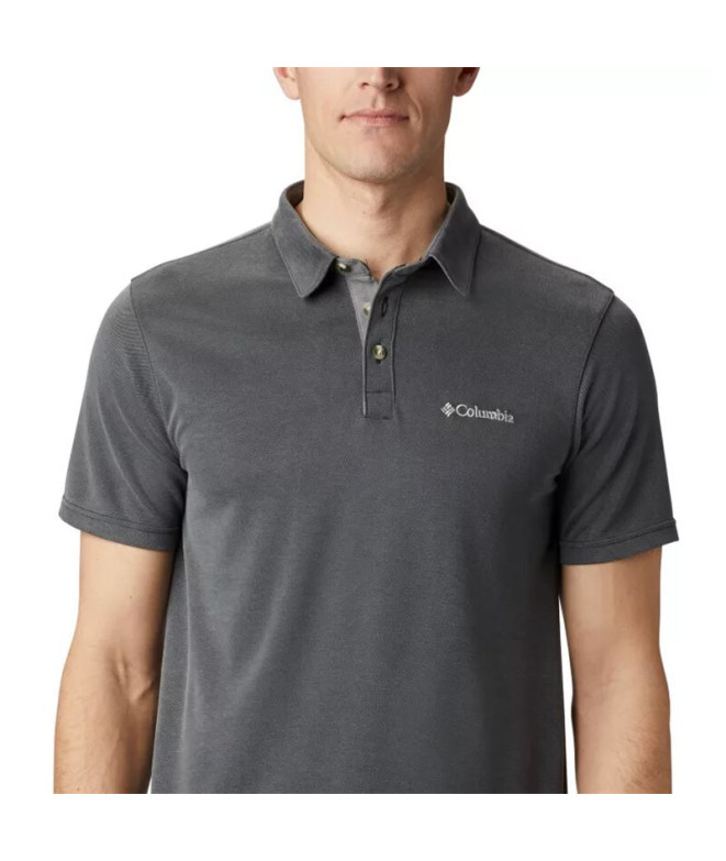 Polo preto Columbia Nelson Point™ para homem