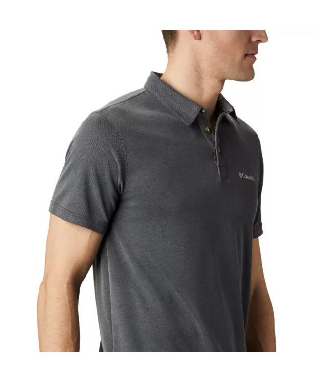 Polo preto Columbia Nelson Point™ para homem