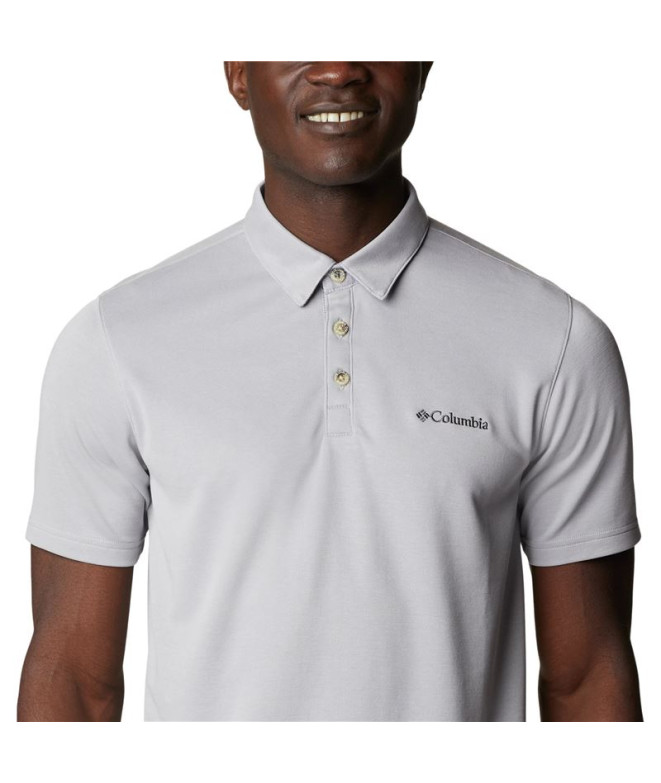 Polo cinzento Columbia Nelson Point™ para homem