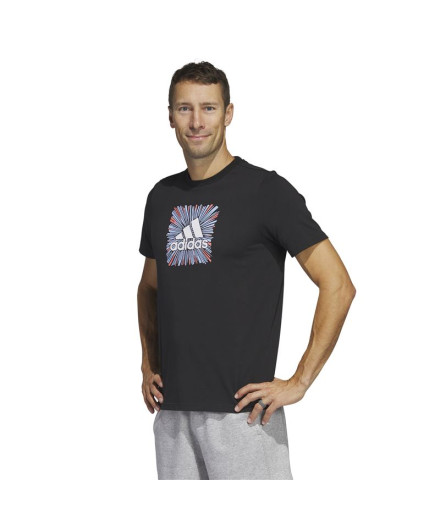 T-shirt adidas Sport Optimist Noir Homme 2