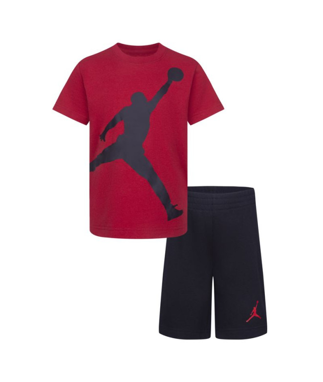 Conjunto Nike Jordan Jumbo Jumpman Kids Vermelho