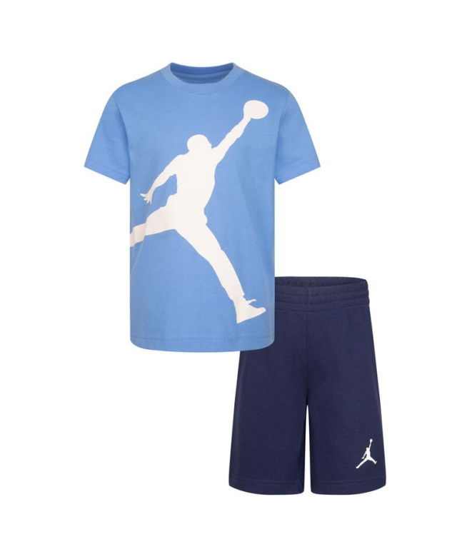 Conjunto Nike Jordan Jumbo Jumpman Infantil Azul