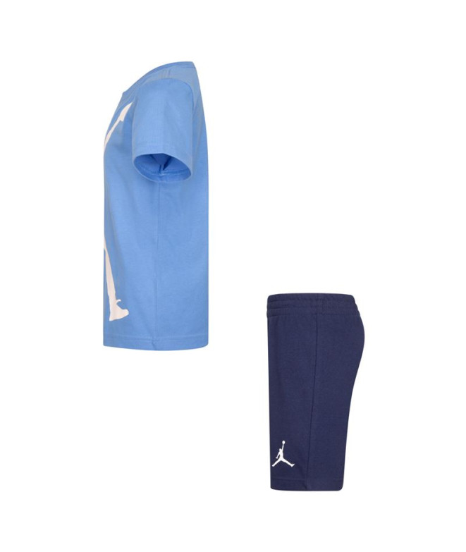 Conjunto Nike Jordan Jumbo Jumpman Infantil Azul